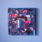 Doorway to the Hidden Memory DesignCovery: abstract drawing on paper - Doorway to the Hidden Memory - 25 x 25 cm