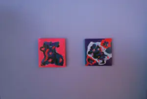 DesignCovery: abstract drawing on paper - Mini drawing - 10 x 10 cm